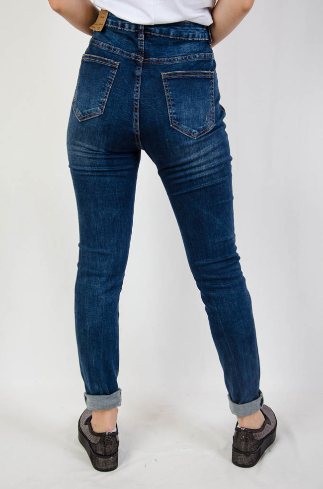 Spodnie jeansowe bez przetarć duże rozmiary (L- 4 XL)