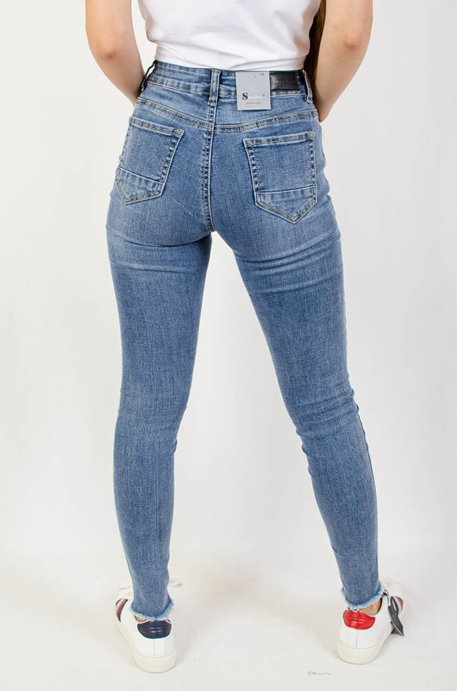 Spodnie jeansowe z przetarciami duże rozmiary ( M-4 XL)